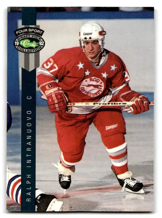 Ralph Intranuovo hockey card from 1992 Classic Four Sport #176 for collectors