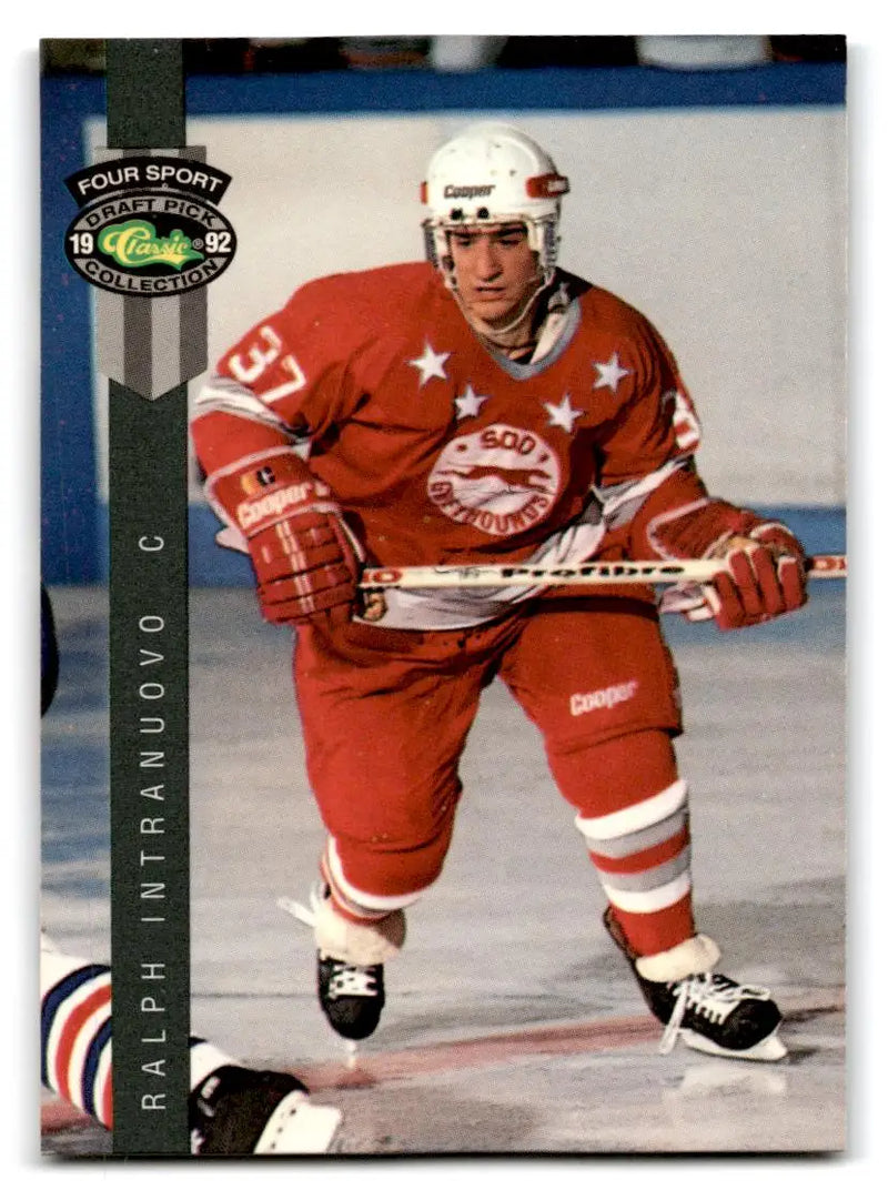 1992 Classic Four Sport #176 Ralph Intranuovo - Hockey Card Single