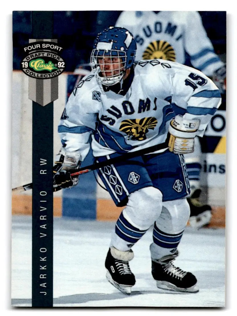 1992 Classic Four Sport #179 Jarkko Varvio - Hockey Card Single