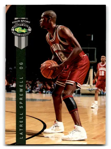 1992 Classic Four Sport #18 Latrell Sprewell EX/NM ID:67888 - Basketball Card Single
