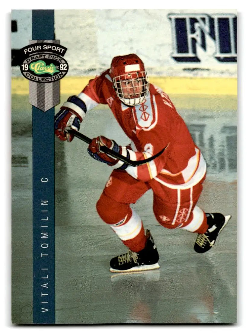 1992 Classic Four Sport #191 Vitali Tomilin - Hockey Card Single