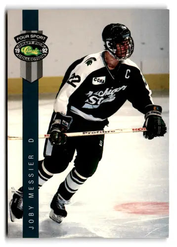 Hockey trading card from 1992 Classic Four Sport series featuring Joby Messier