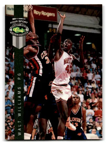 Basketball trading card from 1992 Classic Four Sport featuring Walt Williams in EX/NM condition