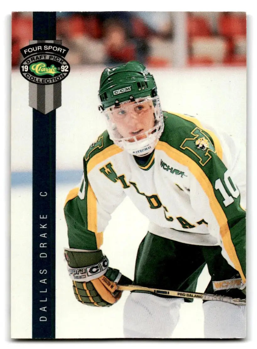 Dallas Drake hockey card from 1992 Classic Four Sport #206 collectible series