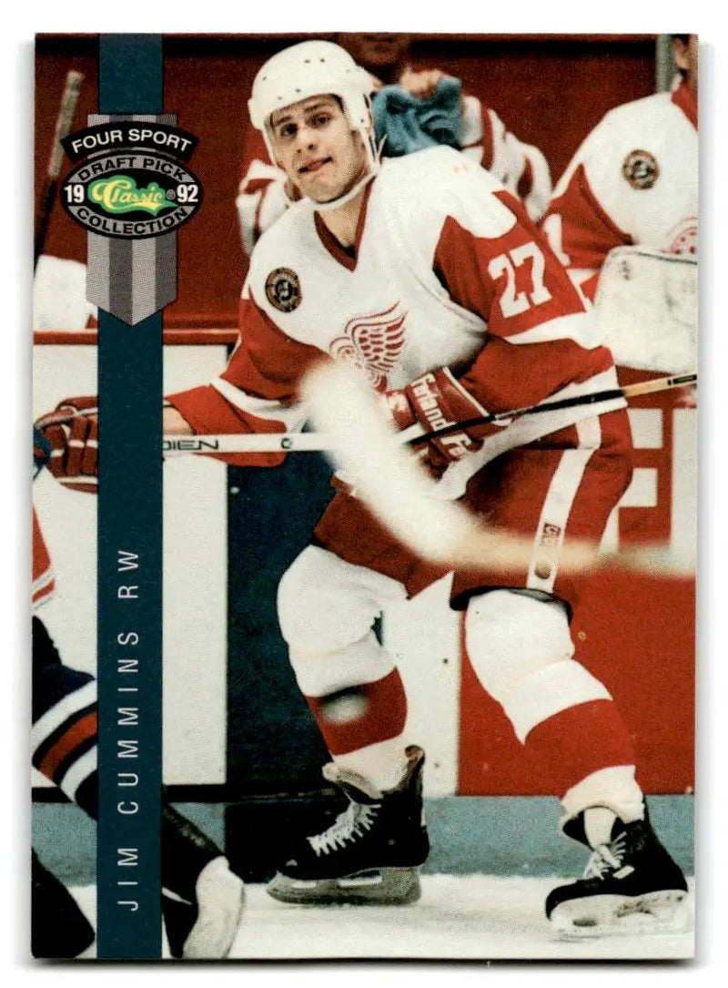 Hockey trading card of Jim Cummins from 1992 Classic Four Sport #209 collection
