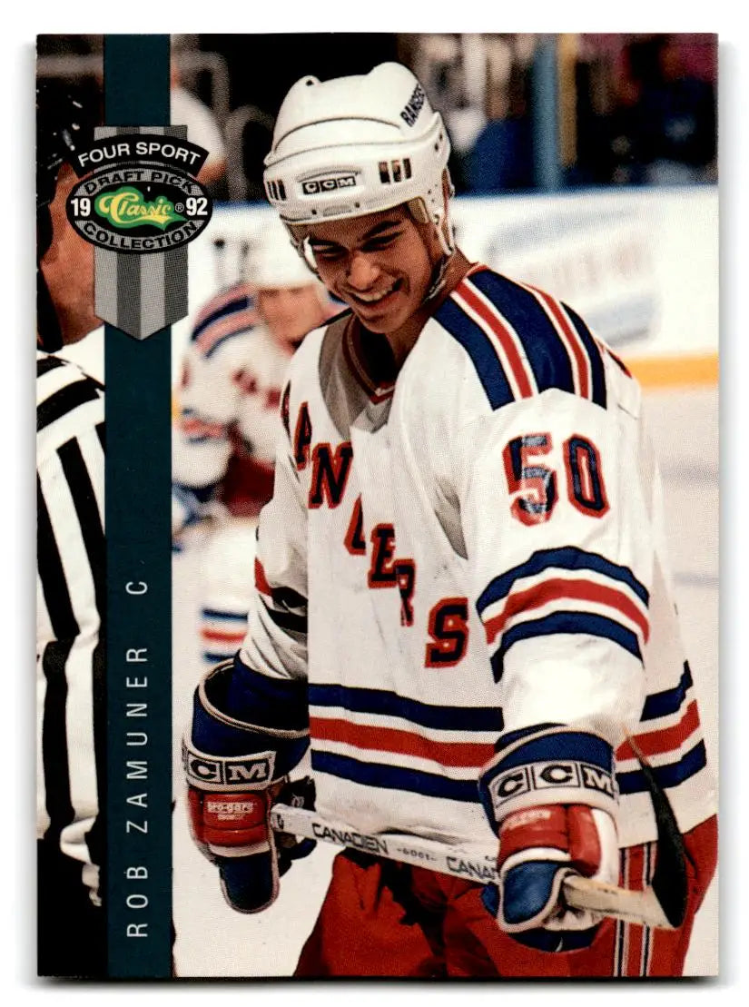 1992 Classic Four Sport #211 Rob Zamuner - Hockey Card Single