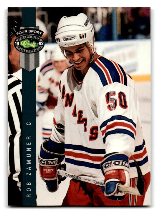 1992 Classic Four Sport #211 Rob Zamuner - Hockey Card Single