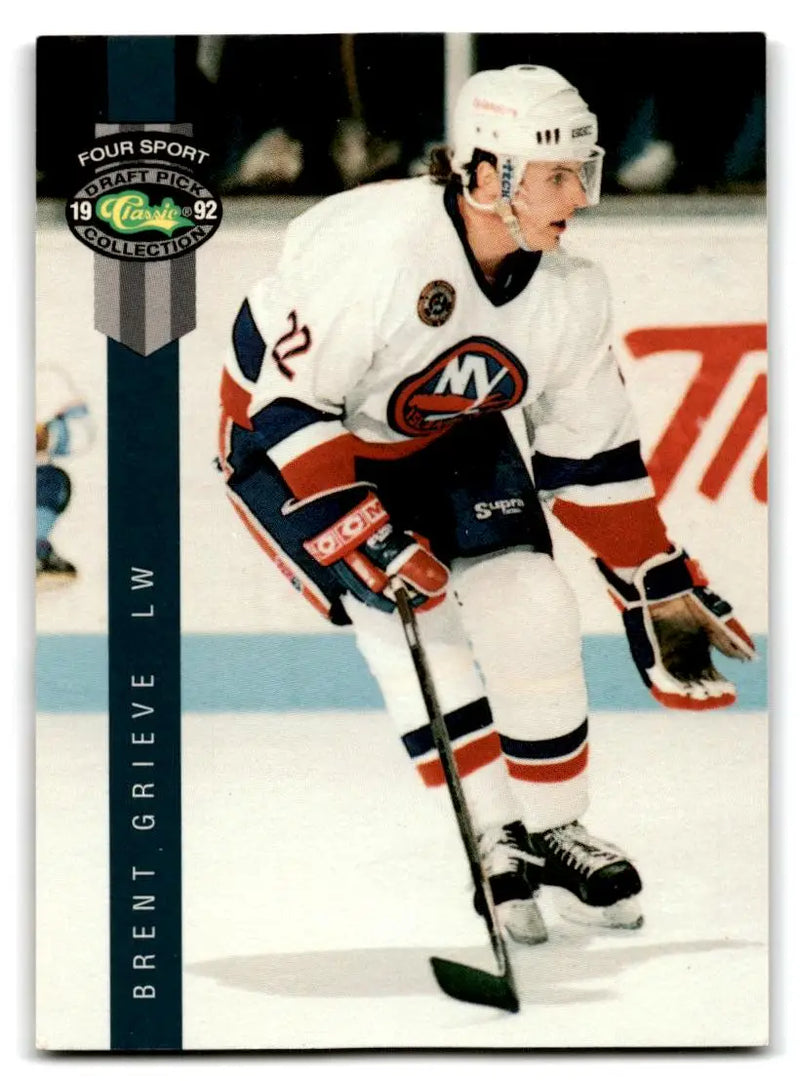 1992 Classic Four Sport #213 Brent Grieve - Hockey Card Single