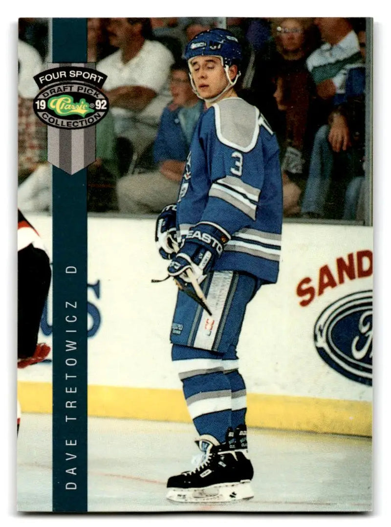 1992 Classic Four Sport #218 Dave Tretowicz - Hockey Card Single