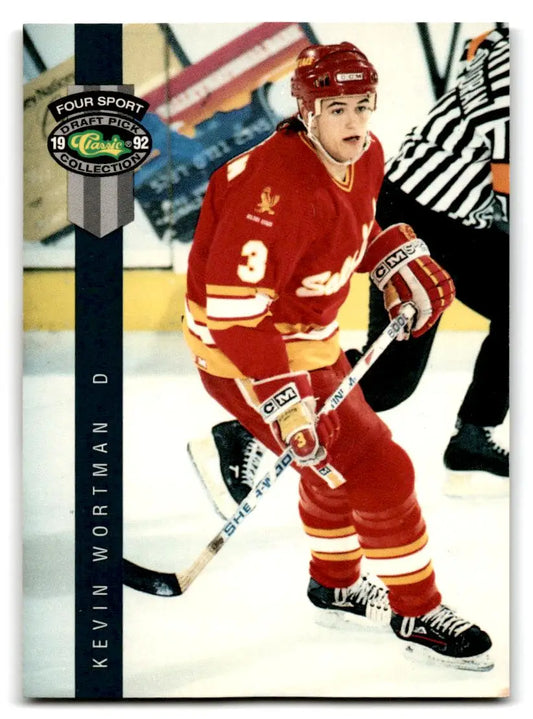 1992 Classic Four Sport #220 Kevin Wortman - Hockey Card Single