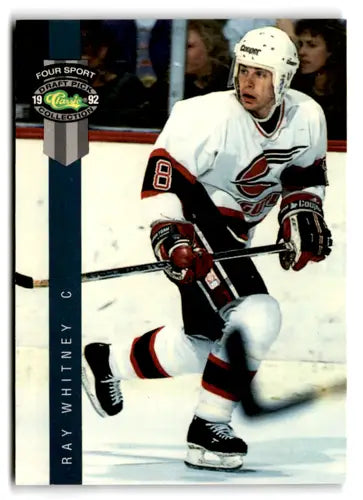 Original gloss Ray Whitney hockey card from 1992 Classic Four Sport series