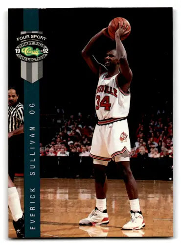 Basketball trading card from 1992 Classic Four Sport series featuring Everick Sullivan