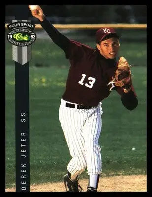 1992 Classic Four Sport #231 Derek Jeter - Baseball Card Single