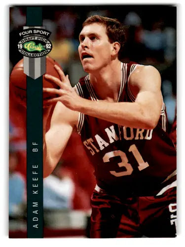 1992 Classic Four Sport Adam Keefe basketball card Hawks ID 67862 in EX/NM condition