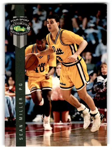 Front of 1992 Classic Four Sport Sean Miller basketball card in excellent condition