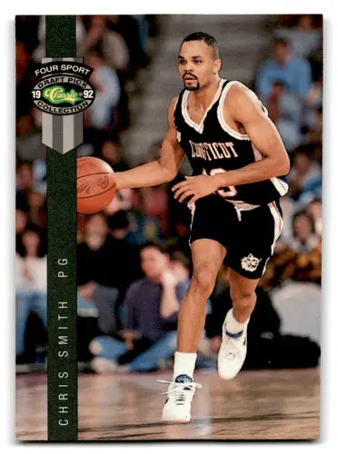 Basketball trading card from 1992 Classic Four Sport featuring Chris Smith Timberwolves