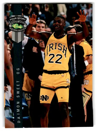 Daimon Sweet basketball card from 1992 Classic Four Sport with original gloss
