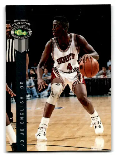 Original gloss 1992 Classic Four Sport Jo Jo English basketball trading card