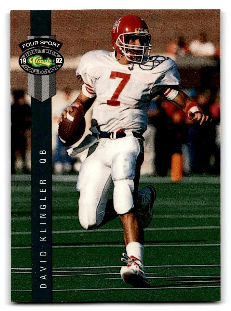 1992 Classic Four Sport #77 David Klingler - Football Card Single