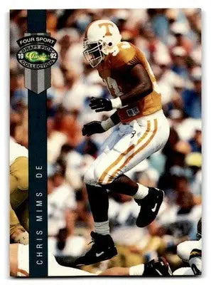 1992 Classic Four Sport #83 Chris Mims - Football Card Single