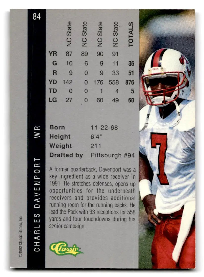 1992 Classic Four Sport #84 Charles Davenport - Other