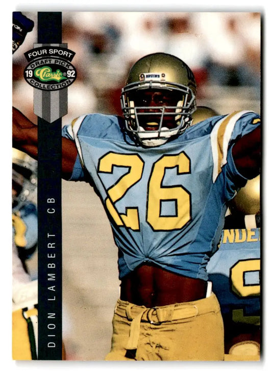 1992 Classic Four Sport #96 Dion Lambert - Football Card Single