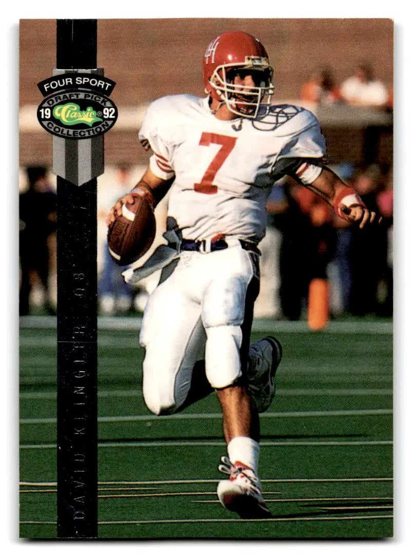 1992 Classic Four Sport #BC14 David Klingler Bonus Cards - Football Card Single