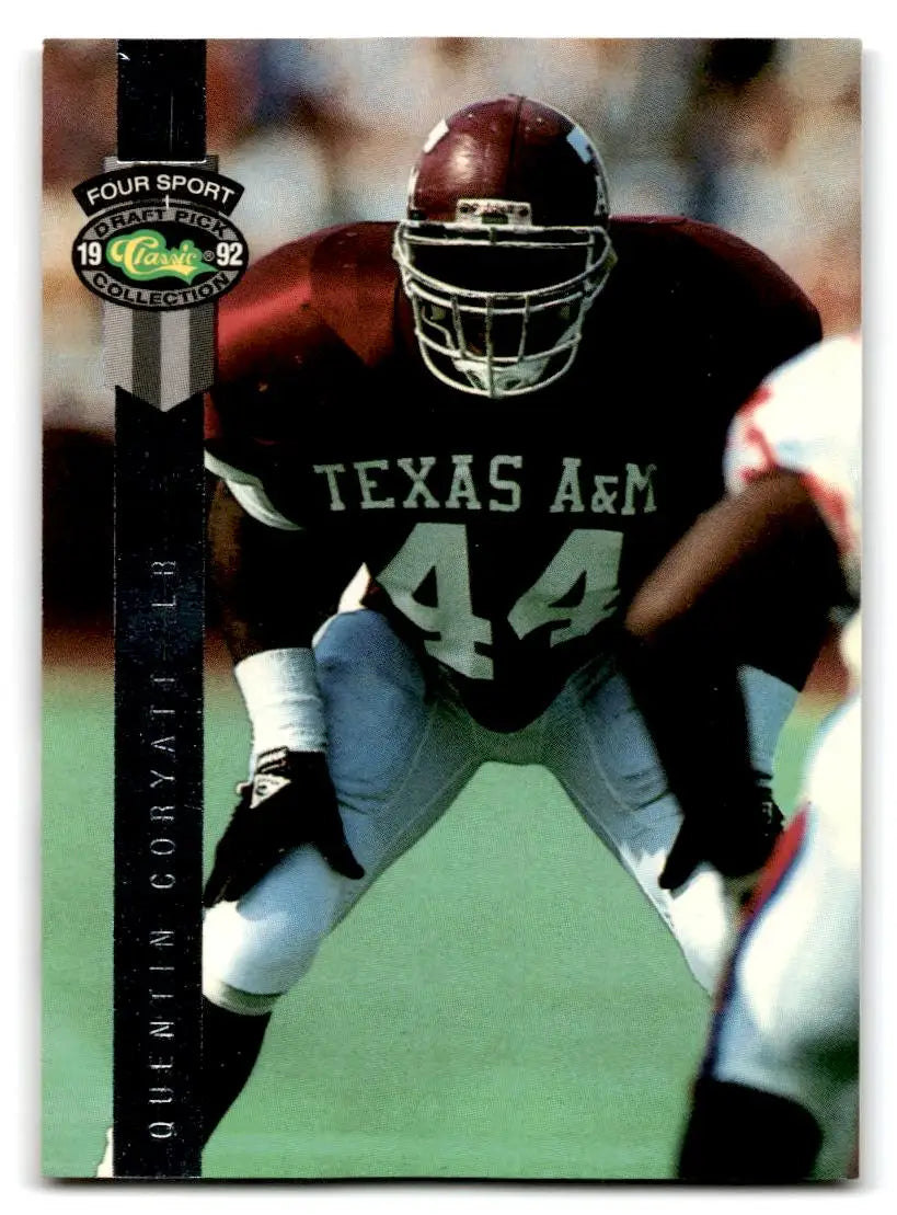 1992 Classic Four Sport #BC16 Quentin Coryatt Bonus Cards - Football Card Single