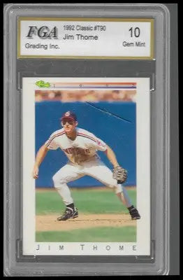 1992 Classic #T90 Jim Thome FGA GEM/MT 10 - Baseball Card Single