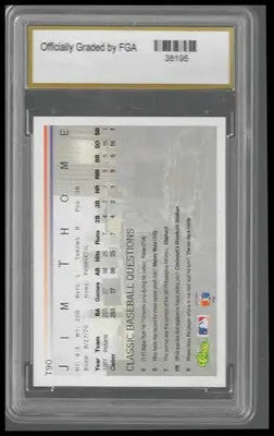 1992 Classic #T90 Jim Thome FGA GEM/MT 10 - Baseball Card Single