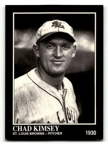 Vintage baseball card from Conlon Collection TSN featuring Chad Kimsey St. Louis Browns