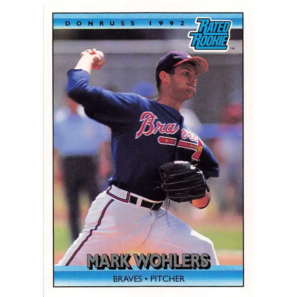 1992 Donruss #1 Mark Wohlers RR NM-MT Atlanta Braves Baseball Card - Baseball Card Single