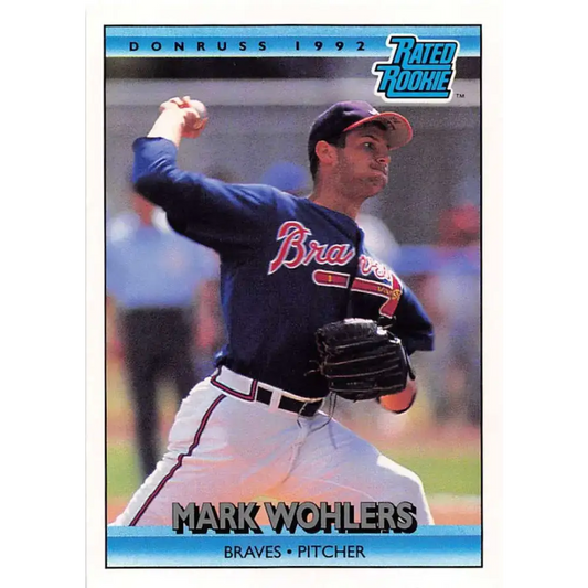 1992 Donruss #1 Mark Wohlers RR NM-MT Atlanta Braves Baseball Card - Baseball Card Single