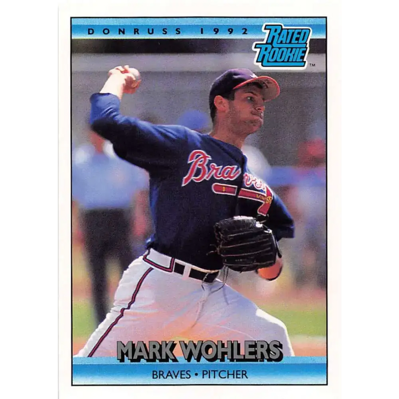 1992 Donruss #1 Mark Wohlers RR NM-MT Atlanta Braves Baseball Card - Baseball Card Single