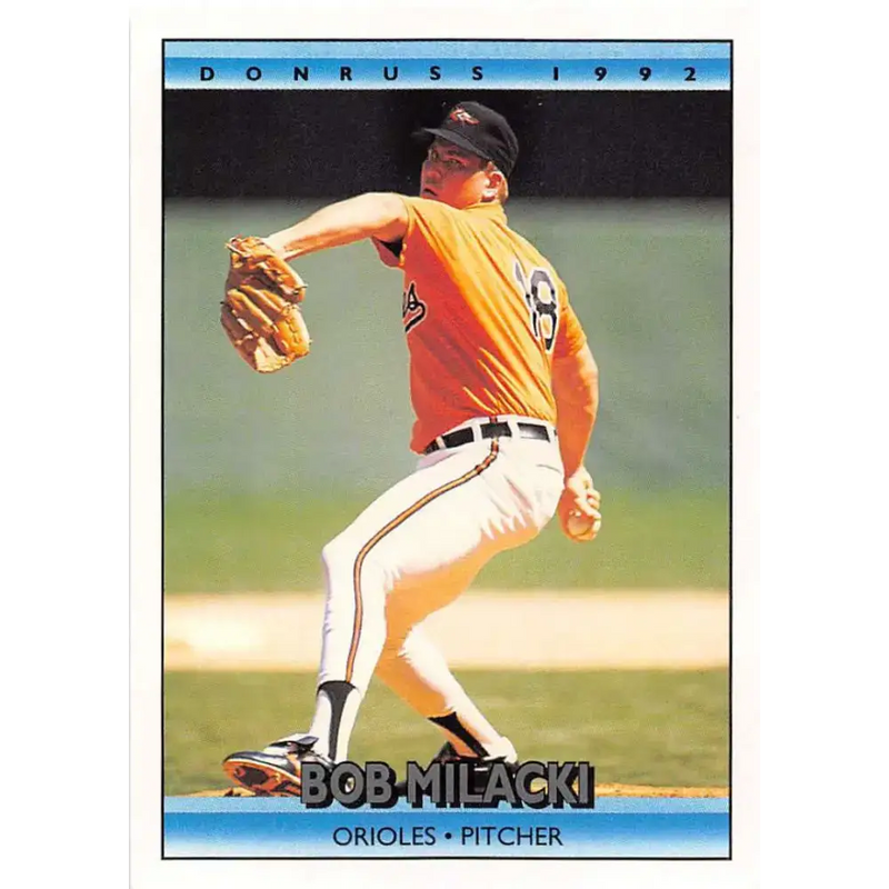 1992 Donruss #101 Bob Milacki NM-MT Baltimore Orioles Baseball Card - Baseball Card Single