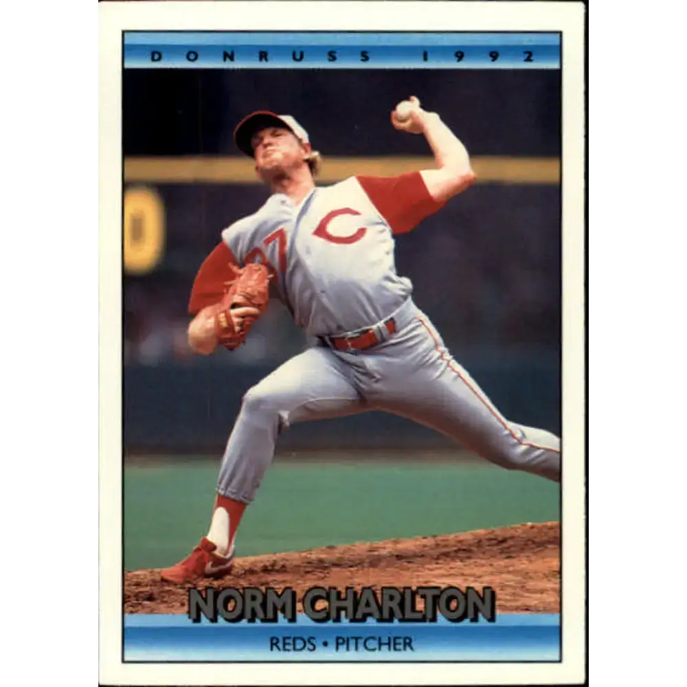 1992 Donruss #102 Norm Charlton NM-MT Cincinnati Reds Baseball Card - Baseball Card Single