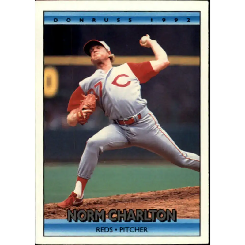 1992 Donruss #102 Norm Charlton NM-MT Cincinnati Reds Baseball Card - Baseball Card Single