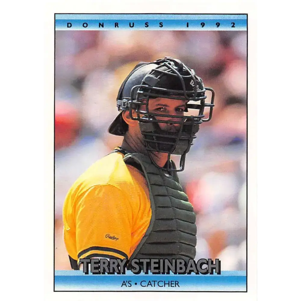 1992 Donruss #104 Terry Steinbach NM-MT Oakland Athletics Baseball Card - Baseball Card Single
