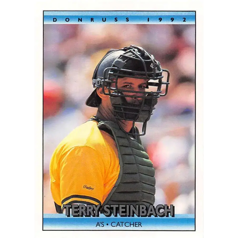 1992 Donruss #104 Terry Steinbach NM-MT Oakland Athletics Baseball Card - Baseball Card Single