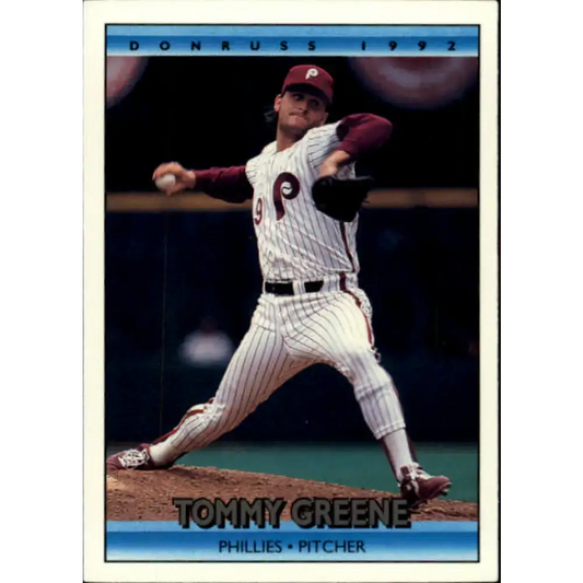 1992 Donruss #109 Tommy Greene NM-MT Philadelphia Phillies Baseball Card - Baseball Card Single