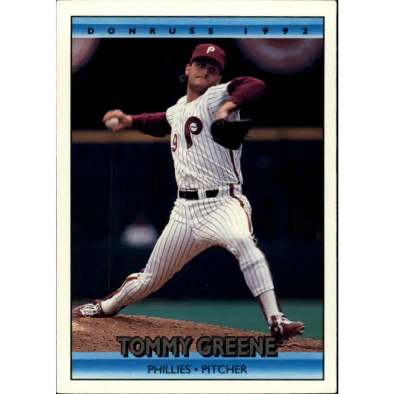 1992 Donruss #109 Tommy Greene NM-MT Philadelphia Phillies Baseball Card - Baseball Card Single