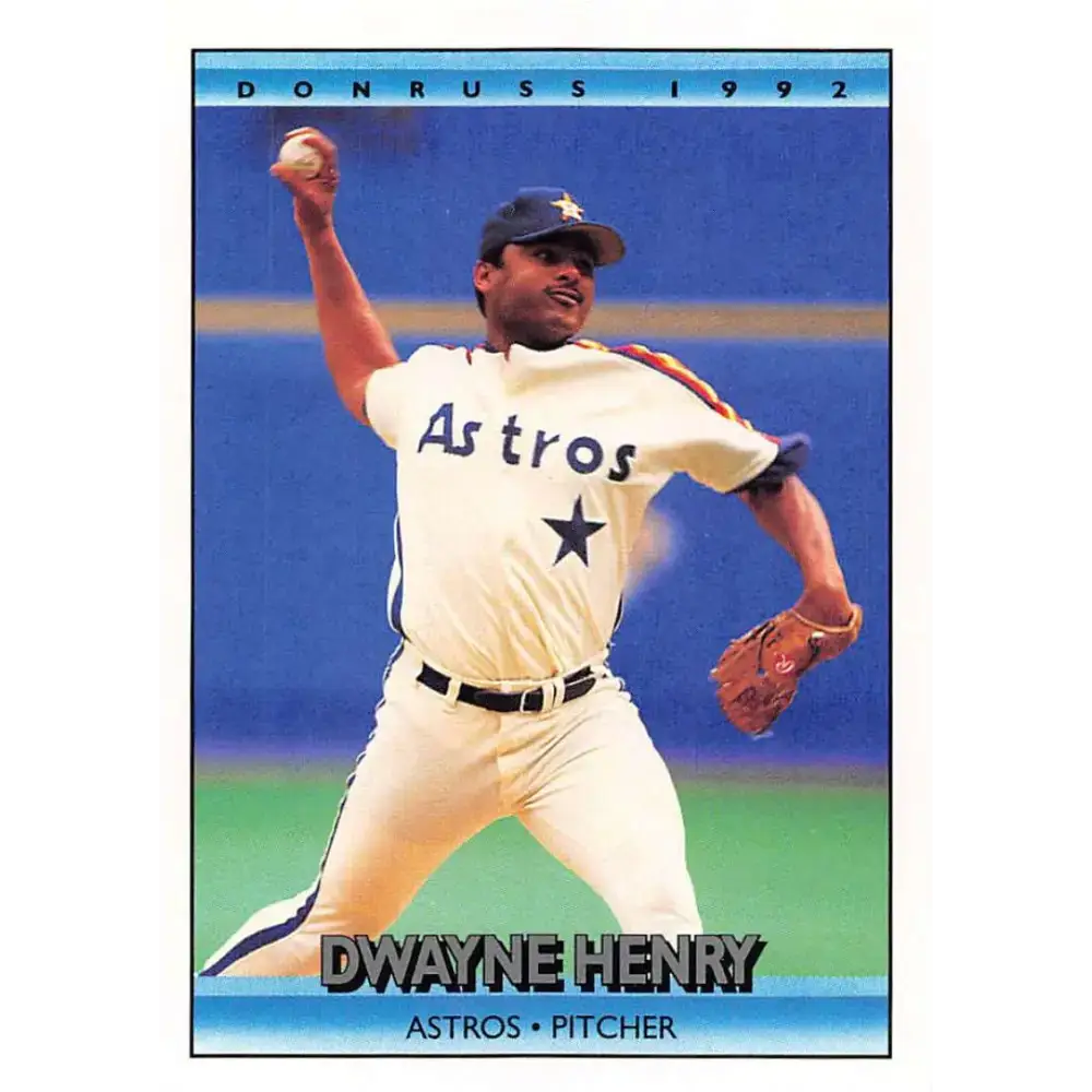 1992 Donruss #114 Dwayne Henry NM-MT Houston Astros Baseball Card - Baseball Card Single