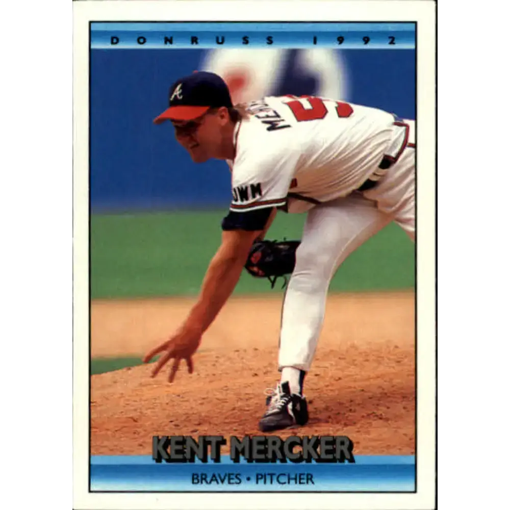 1992 Donruss #116 Kent Mercker NM-MT Atlanta Braves Baseball Card - Baseball Card Single