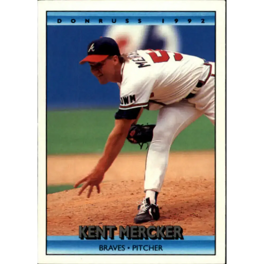 1992 Donruss #116 Kent Mercker NM-MT Atlanta Braves Baseball Card - Baseball Card Single