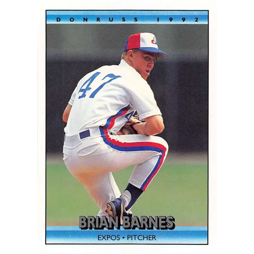 1992 Donruss #117 Brian Barnes NM-MT Montreal Expos Baseball Card - Baseball Card Single