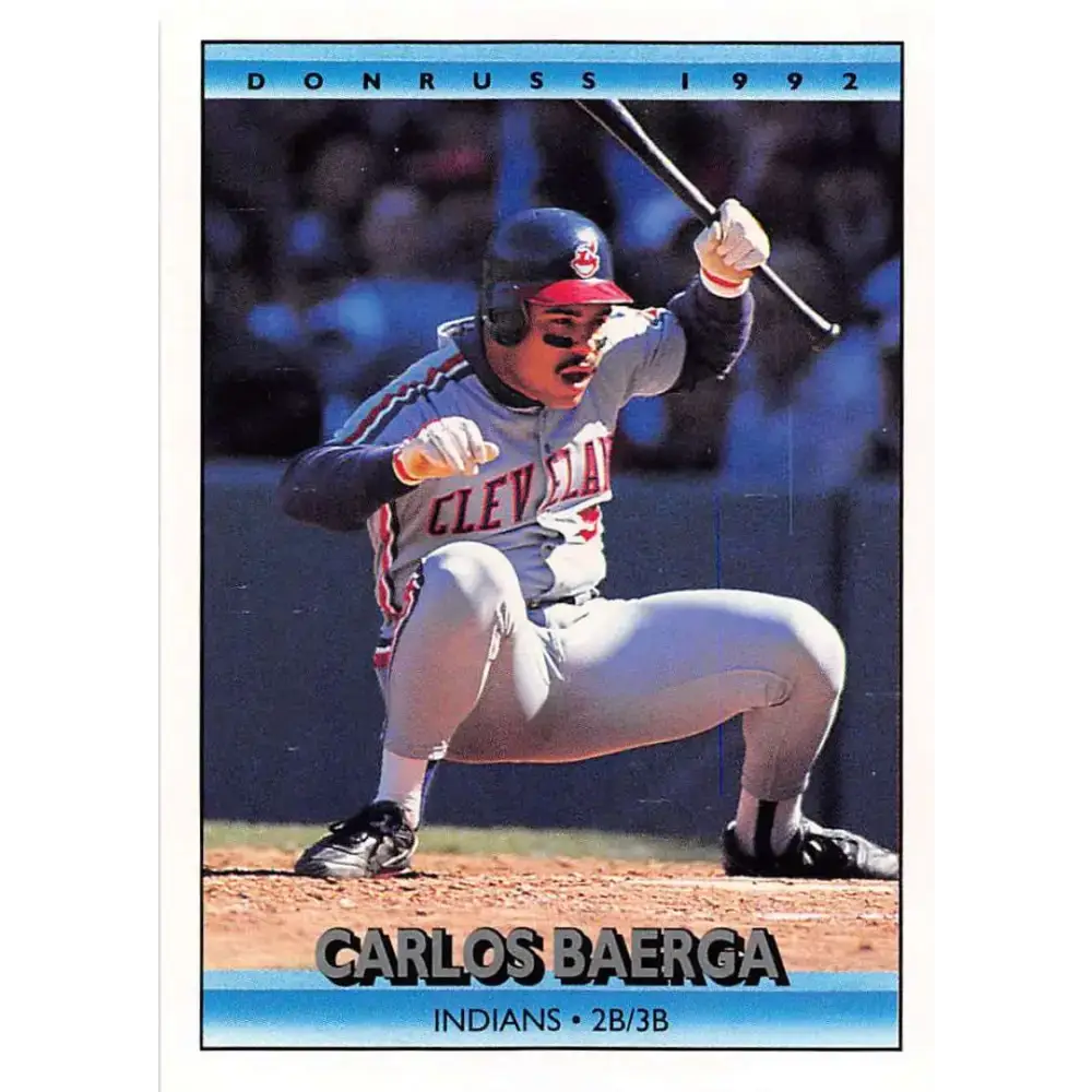 1992 Donruss #120 Carlos Baerga NM-MT Cleveland Indians Baseball Card - Baseball Card Single