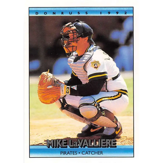 1992 Donruss #121 Mike LaValliere NM-MT Pittsburgh Pirates Baseball Card - Baseball Card Single