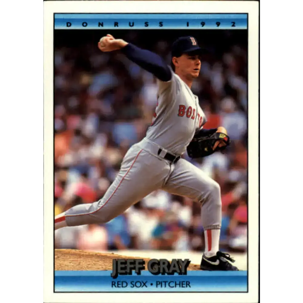 1992 Donruss #122 Jeff Gray NM-MT Boston Red Sox Baseball Card - Baseball Card Single