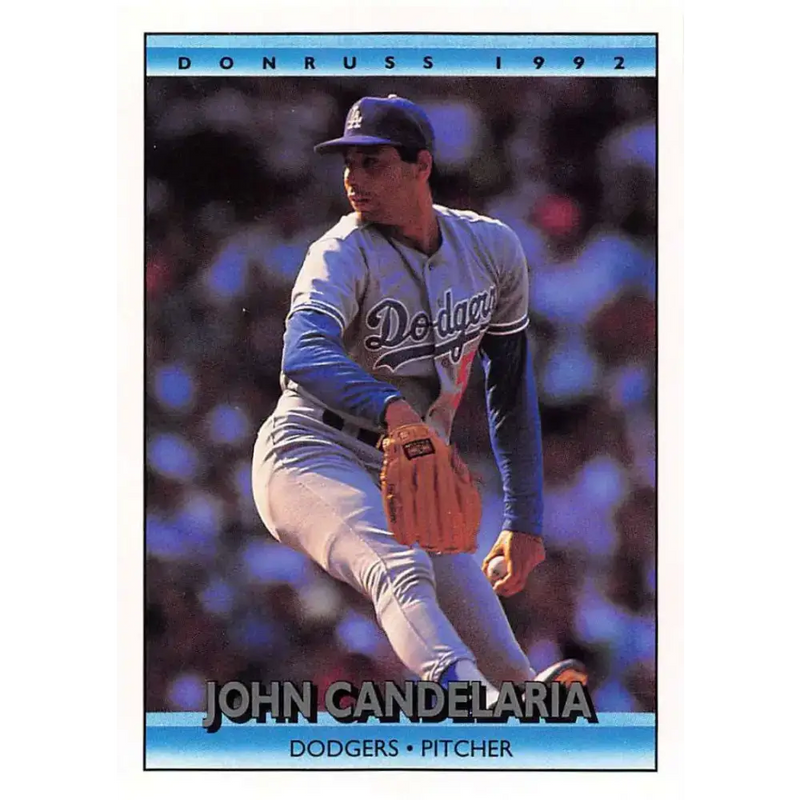1992 Donruss #125 John Candelaria NM-MT Los Angeles Dodgers Baseball Card - Baseball Card Single