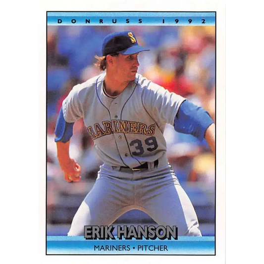 1992 Donruss #138 Erik Hanson NM-MT Seattle Mariners Baseball Card - Baseball Card Single